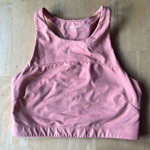 OUTDOOR VOICES High Neck Salmon Sports Bra Size Small